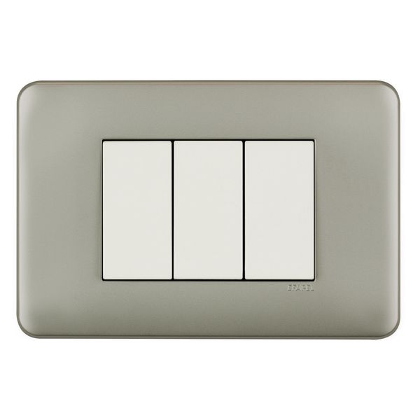 FRAME 3 MOD F/ ADAPTER 3 MOD ALUMINIUM image 1