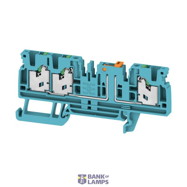 Test-disconnect terminal, SNAP IN, blue, 2.5 mm², 20 A, 500 V, Number  image 1