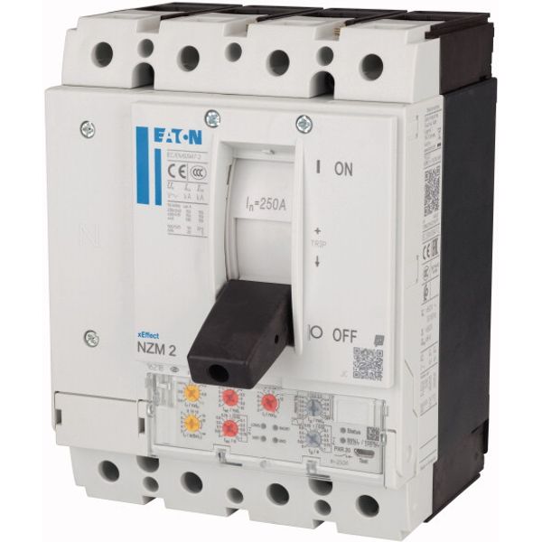 NZMH2-4-VX250-T NZM2 PXR20 circuit breaker, 250A, 4p, Screw terminal, earth-fault protection image 4