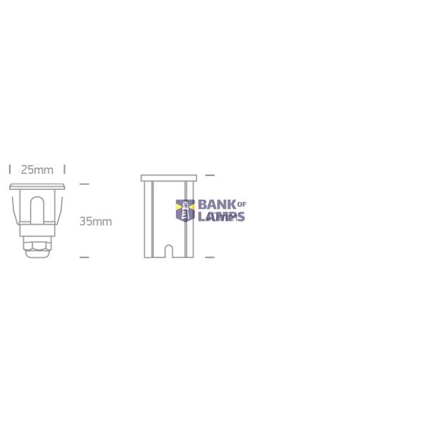 0,3W LED WW SS316 IP68 RECESSED UNDERWATER 24V image 3