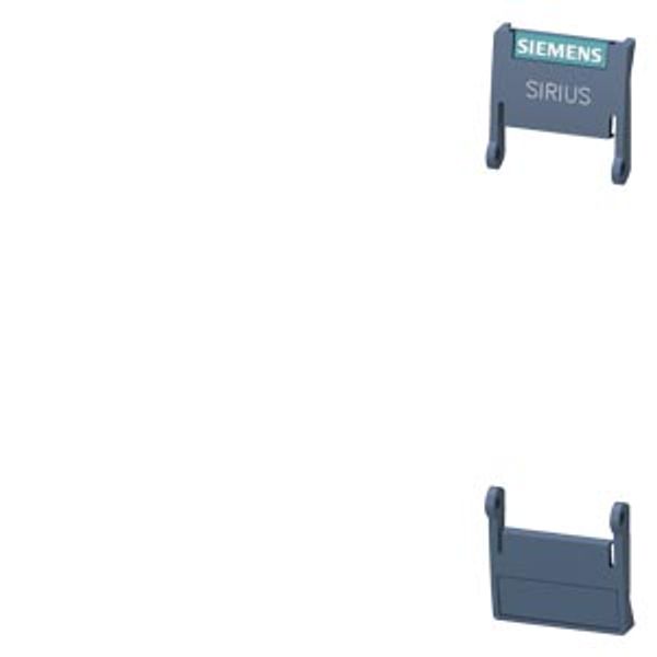 hinged cover 22.5 mm, for SIRIUS devices in industrial DIN-rail enclosure in titanium gray , image 1