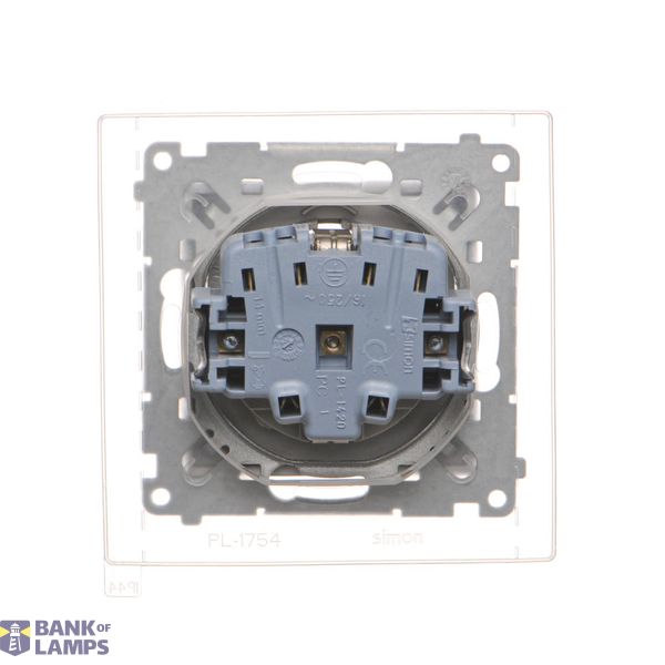 Push dimmer illuminated, (module), Simon 24, IP20, white image 1