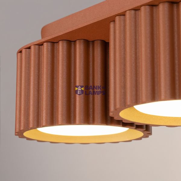 Ceiling lamp AURA 3 red ochre Gx53 image 5