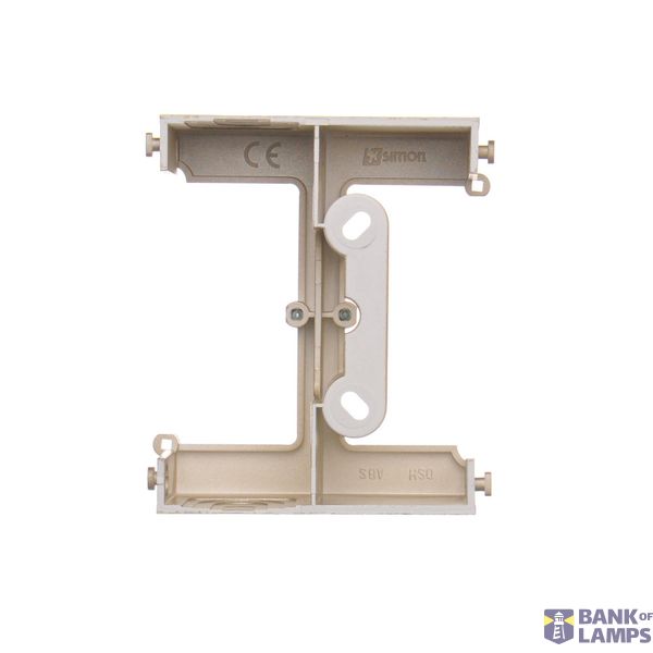 Double button for switches and push buttons, cream white/electro white image 1