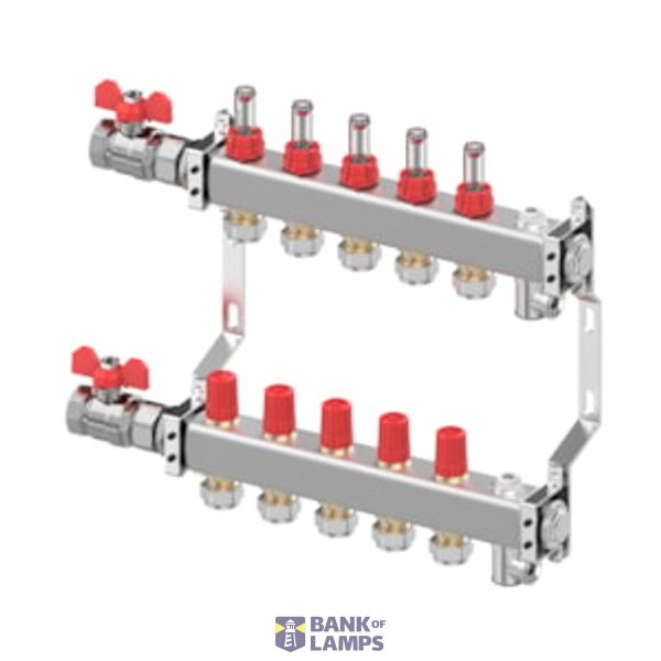 SSM manifold bundle, STAINLESS STEEL, Number of heating manifold connections [loops] [Max]: 5, 6 bar image 1