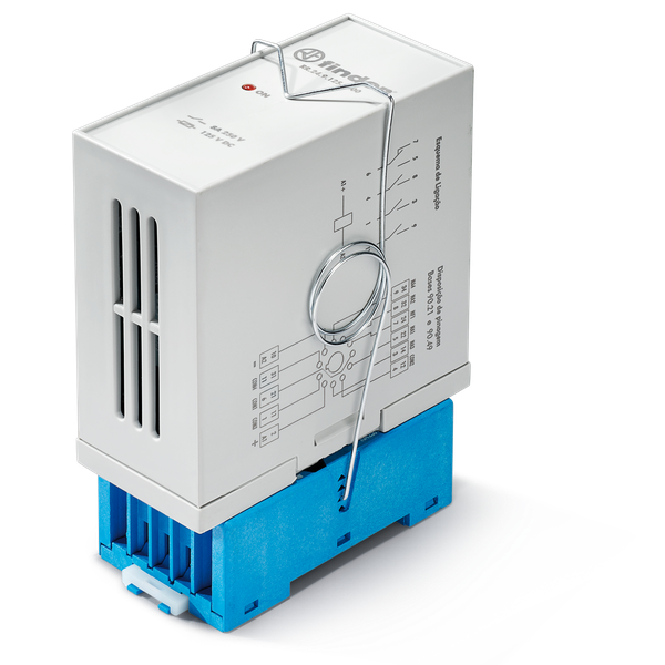 Fast relay modulex11pin socket 90.21/1CO+3NO/AgCdO/8A/110...125VDC (RR.24.9.125.0000) image 2
