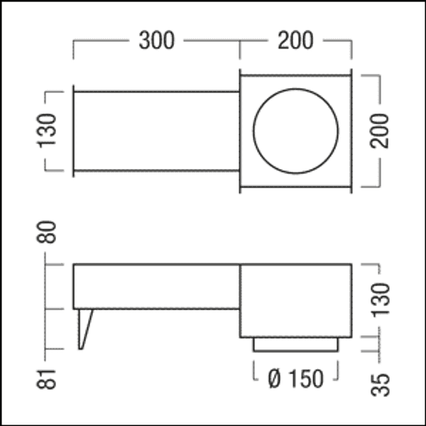 PANOS INF/EVO R150 CASTING SURROUND - Concrete casting srnd 150 mm ceiling co image 2