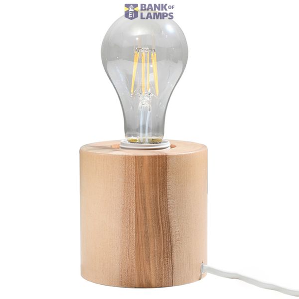 SALGADO DESK LAMP NATURAL WOOD E27 1X60W IP20 image 2
