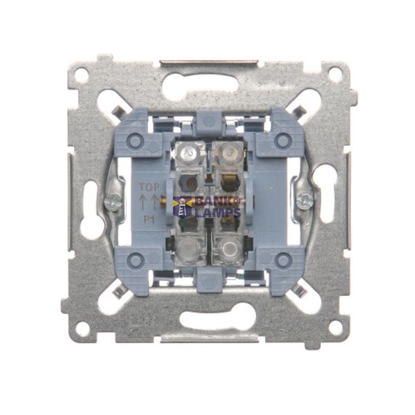 Single contact push button, (Mechanism), 10A, quick connection image 1