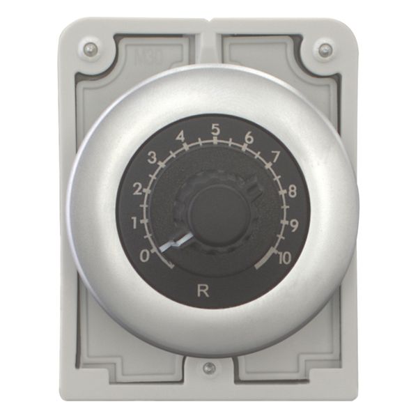 M30C-FR2K2 Potentiometer, flat front, M30, 30.5 mm, R 2.2 k„¦, P 0.5 W, Metal bezel image 11