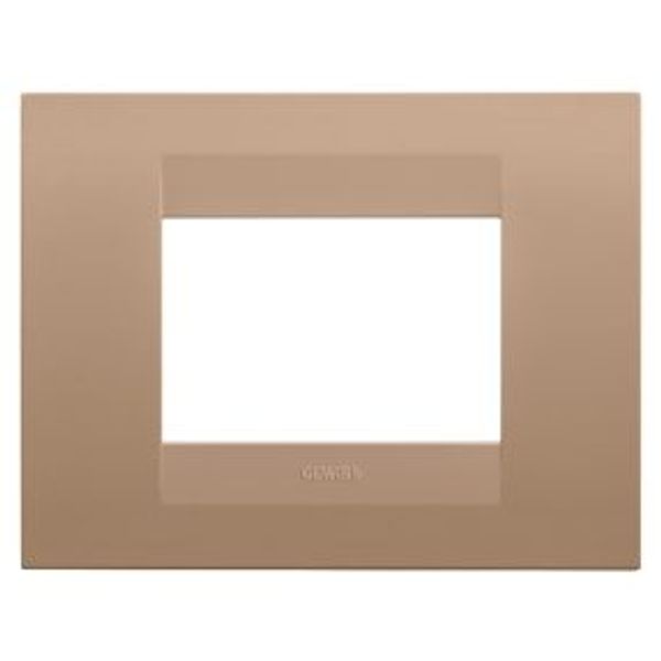 GEO PLATE - IN PAINTED TECHNOPOLYMER - 3 MODULES - SOFT COPPER - CHORUSMART image 1