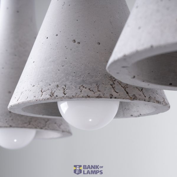 HANGING LAMP REA 3L CONCRETE E14 3X12W IP20 image 9