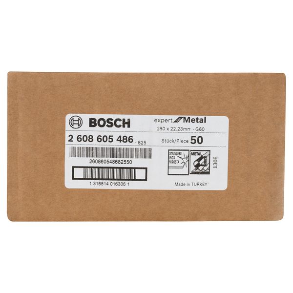 Fibre sanding disc R444, Expert for Metal D= 180 mm; G= 60 image 1