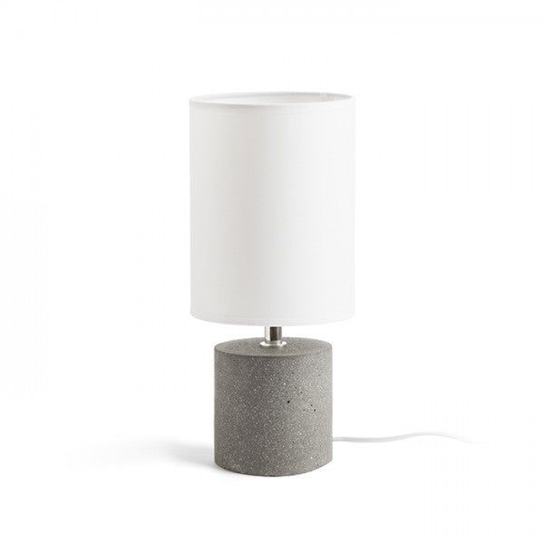 CAMINO table with shade white cement 230V LED E27 15W image 1