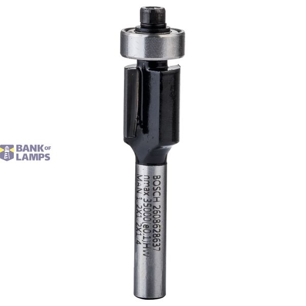 Laminate trim bit, 1/4", D1 12.7 mm, L 12.7 mm, G 56 mm image 1