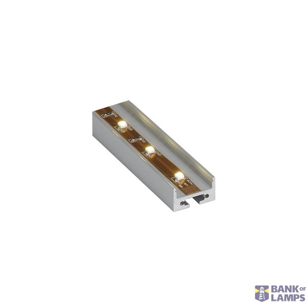 ALUMINIUM PROFILE, alu anodised 1m, with white cover image 7