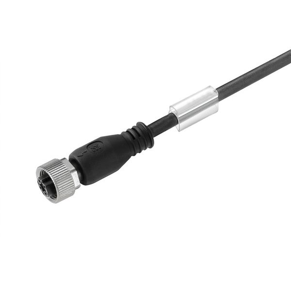 Sensor/actuator line, One end without connector, M12, Number of poles : 3, 10 m, Female socket, straight, Shielded: No, LED: No, Sheath material: PUR, Halogen: No image 1