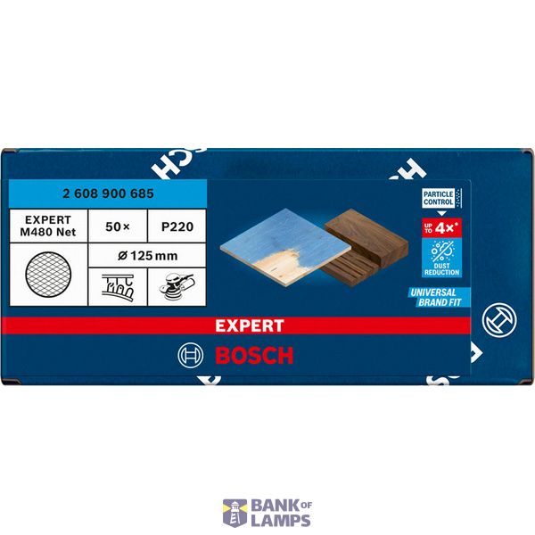EXPERT M480 Sanding Net for Random Orbital Sanders 125 mm, G 220 50-pc image 3