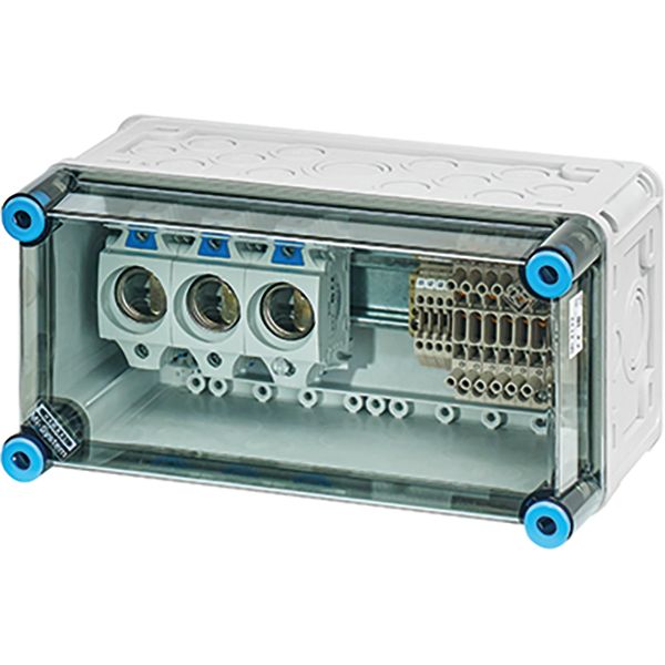 Mi Zekeringkast 3x25A DII +10x meetklemmen, BM1, 300x150mm (Mi 2133) image 3