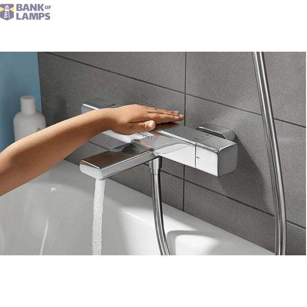 Ecostat E Cool Contact bath thermostat, chrome image 2