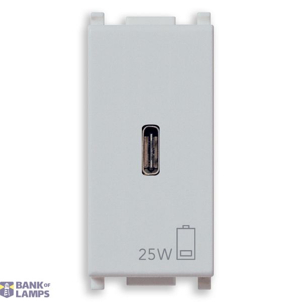 PD C-USB power unit 25W Silver image 1
