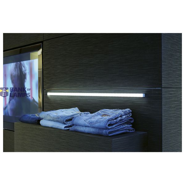 ALUMINIUM PROFILE, alu anodised 1m, with white cover image 4