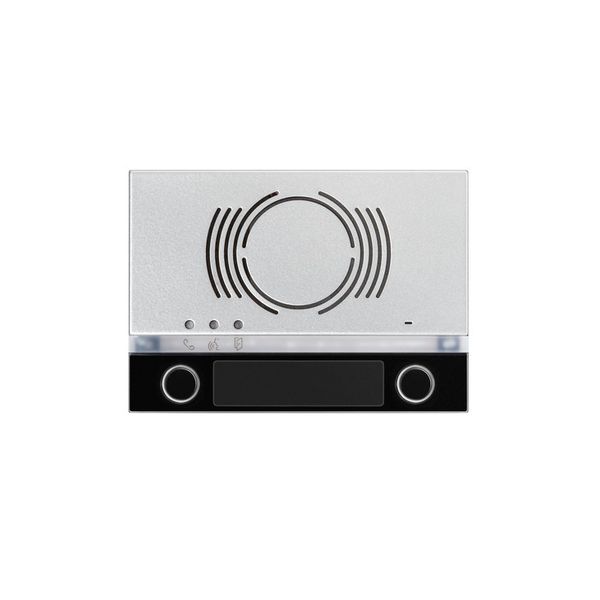 Front panel for audio outdoor station, 2 buttons, Alpha, black image 1