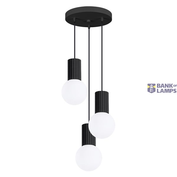 Pendant lamp HALO 3P black image 2