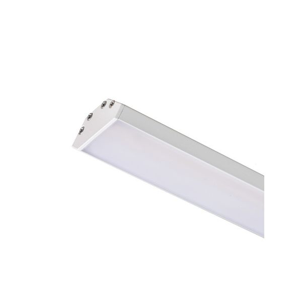 LED PROFILE J surface mounted 1m white matte acrylic/aluminum image 1