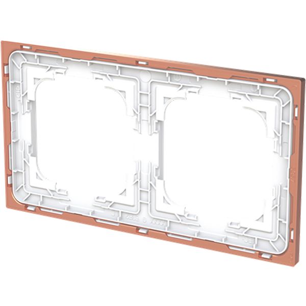 cover frame 2v art-matt white/rose gold image 1