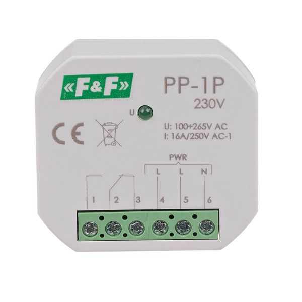 Electromagnetic relay, 1P 16A, flush-mounted, U=230V image 2