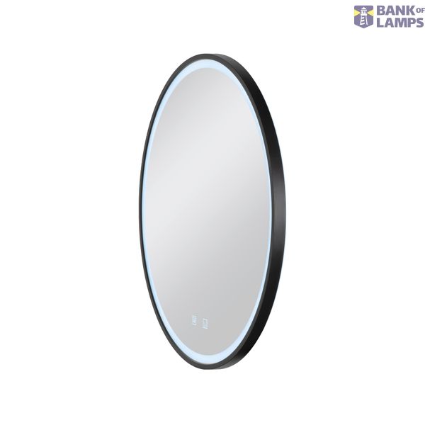 TRUKKO 60 mirror Ø 60 cm, chrome, black edge image 5