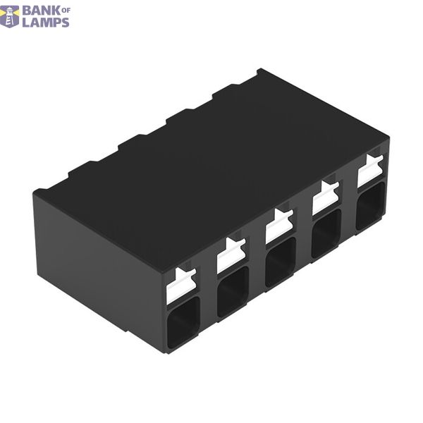 SMD PCB terminal block push-button 1.5 mm² black image 1
