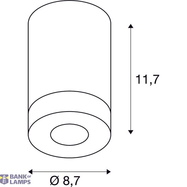 TIGLA ROUND downlight, alu brushed, GU10, max. 50W, with frosted acrylic image 2