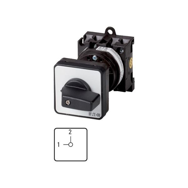 T0-2-15442/Z Changeoverswitches, T0, 20 A, rear mounting, 2 contact unit(s), Contacts: 4, 90 °, maintained, Without 0 (Off) position, 1-2, Design number 15442 image 3