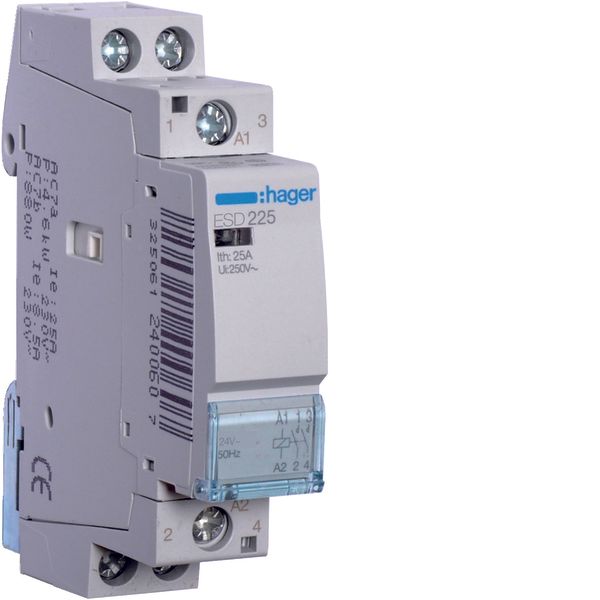 Contactor 25A, 2NO, 24V image 1