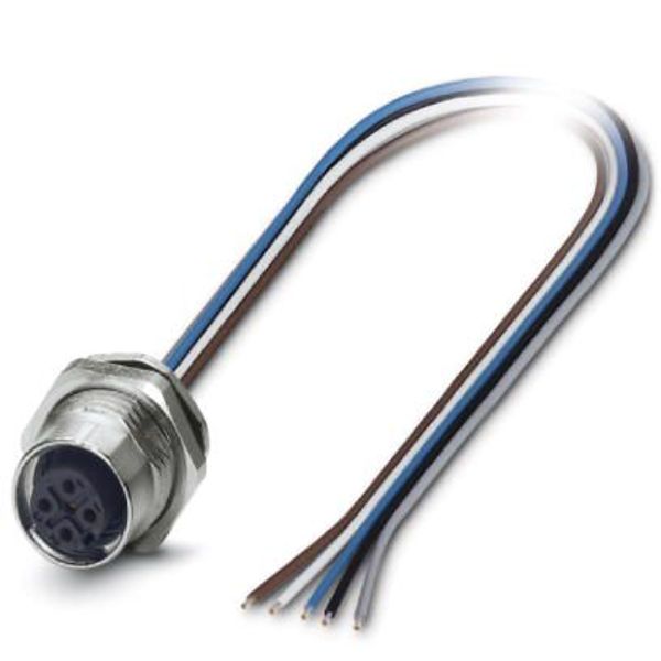 SACC-DSI-M12FS-5CON-M16/1,0 - Device connector, rear mounting image 1