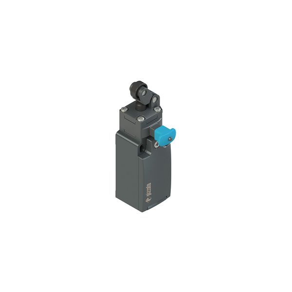Position switch with one-way roller and reset device image 1
