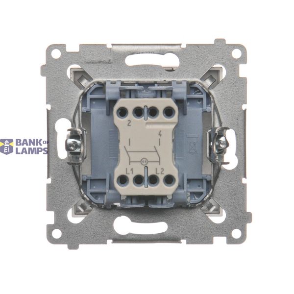 Key with the "vertical" pictogram for switches and electronic controllers, Bronze matt, metalic image 1