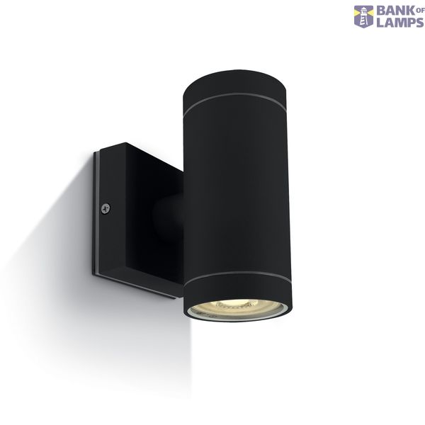 BLACK WALL 2xGU10 10W IP54 image 1