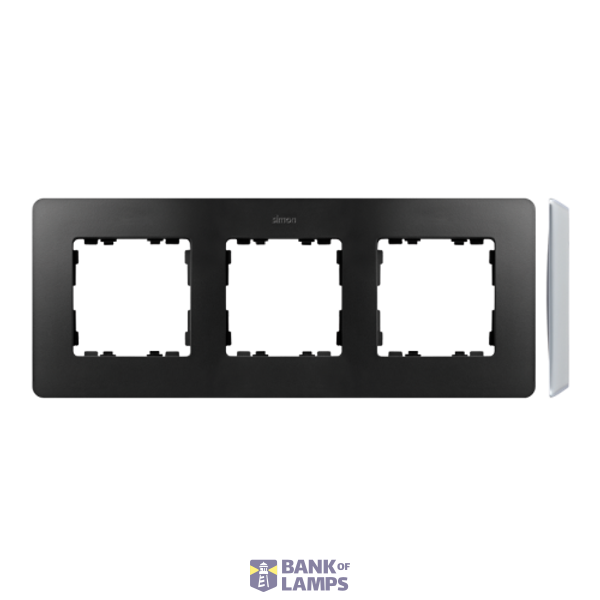 Triple frame, Graphite, aluminium base image 1