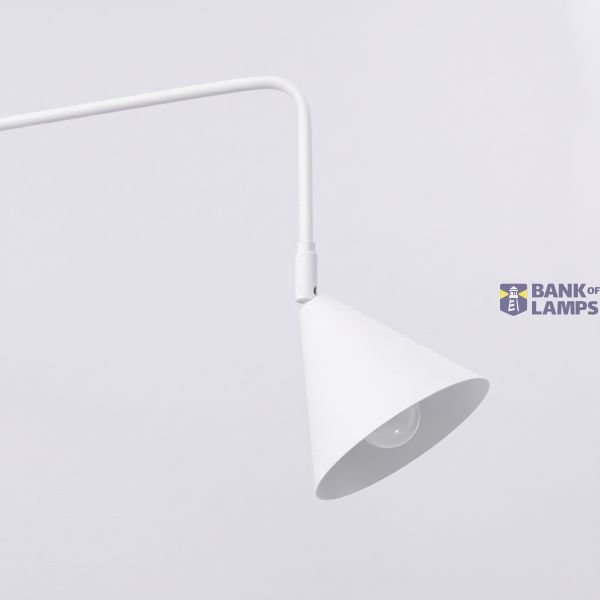 Wall lamp NOX 2 white with a switch image 3