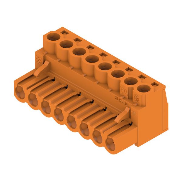 PCB plug-in connector, female plug, 5.00 mm, Number of poles: 8, 180°, Clamping yoke connection, Clamping range, max. : 4 mm², Box image 3