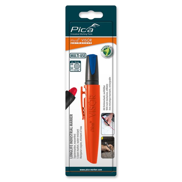 Pica 990/41 VISOR Permanent Marker blue, blister image 1