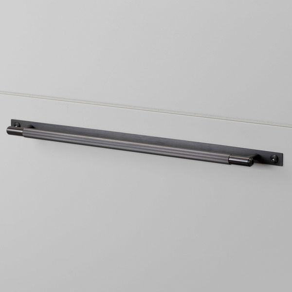 PULL BAR / PLATE / LINEAR / GUN METAL / LARGE image 1