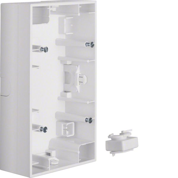 Surface-mtd housing 2gang vert., K.1, p. white glossy image 1