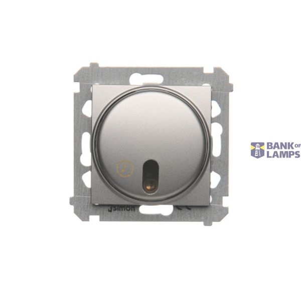 Time switch with relay 8A, Silver matt, metalic image 1
