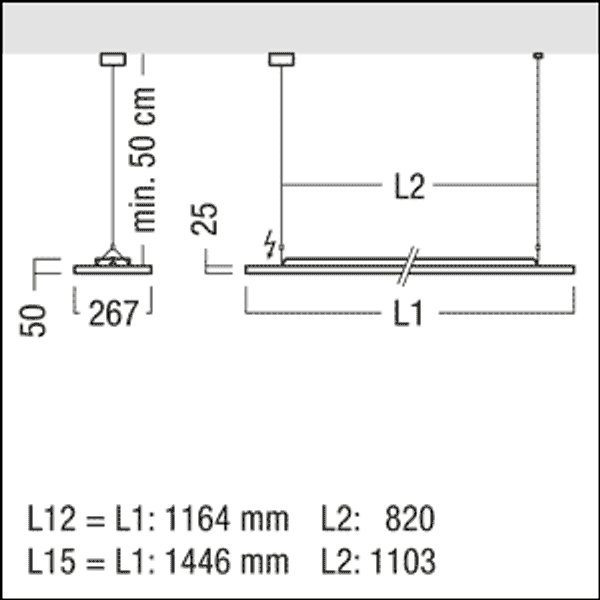 LF3 D/I 5900-840 L12 LDE WH - Pendant luminaire image 6