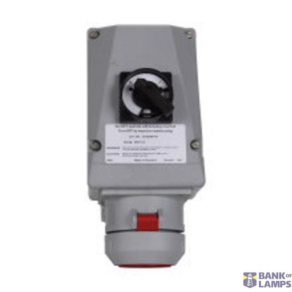 IEC 60309 industrial interlock, 20A, 3-wire, 4-pole, Glass reinforced polyamide, 3 phase 480 Vac image 1