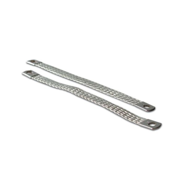 Flat tin plated copper braid -  L=300mm sez=16mm2 image 1